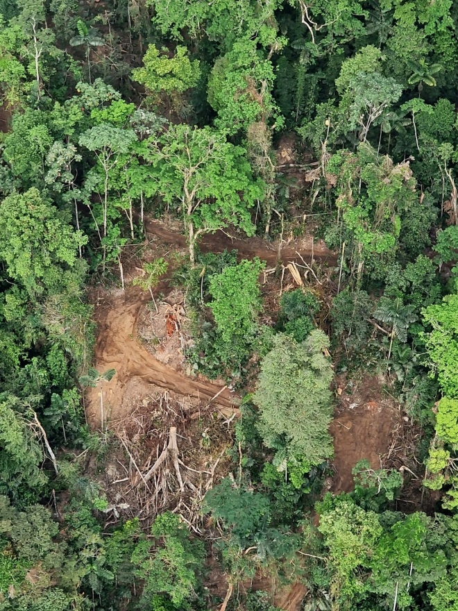 Airmonitoring terreno impactado