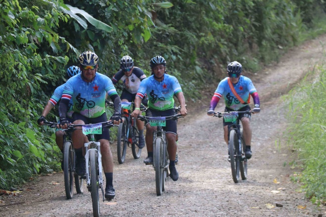 Cycling event organised by the educational programme