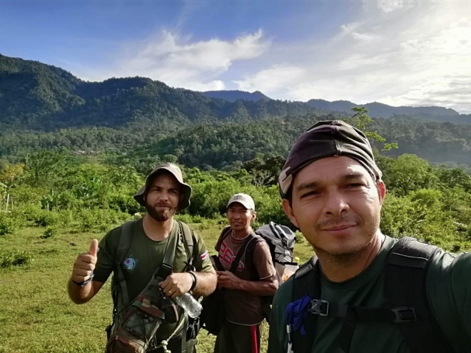 Roy Herrera, leading forest ranger, Minor Morales, from the power of attorneys office and Marco Sanchez, director of the Hitoy Cerere National Park, often conduct forests inspections against poaching and illegal logging.