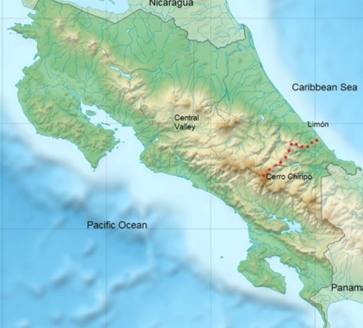 Costa Rica map